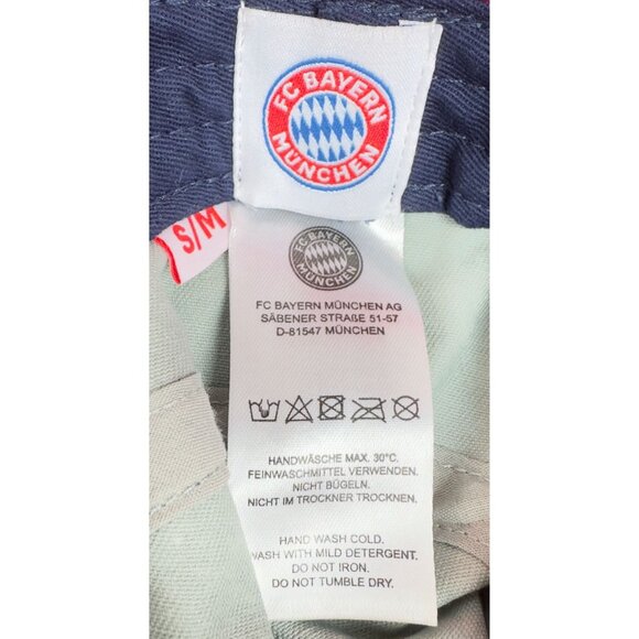 FC Bayern München Bucket Hat Unisex S/M Red/Navy/Gray Cotton Blend - Picture 5 of 9